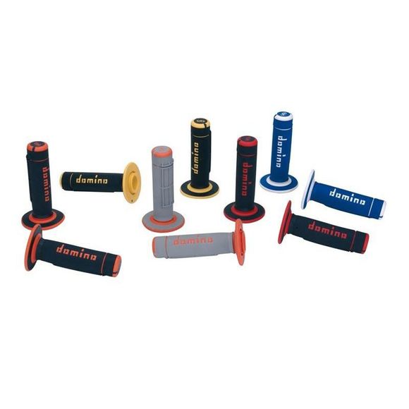 Domino MX Universal Handlebar Grips - Blue / WhiteRef: DO0002
