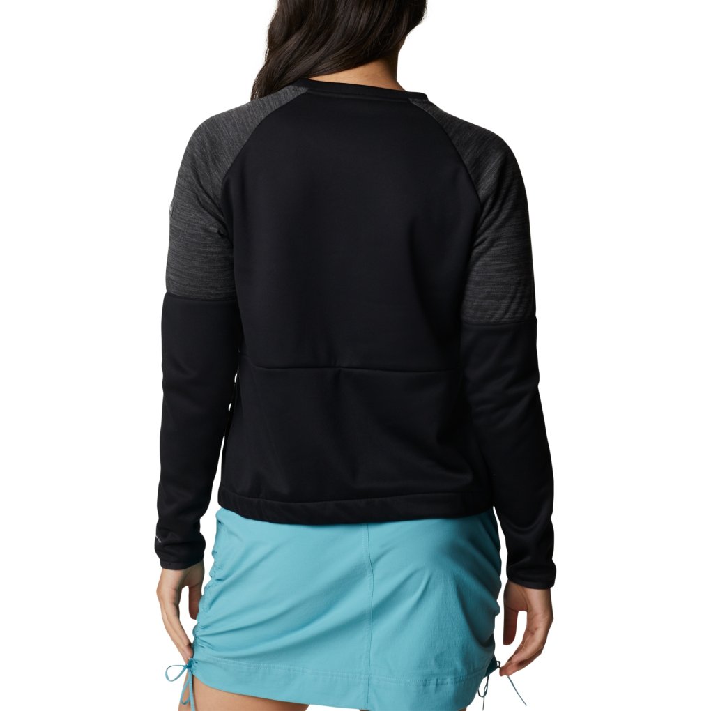 Columbia Windgates Crew Fleece Pullover Women - Black/Black Heather
