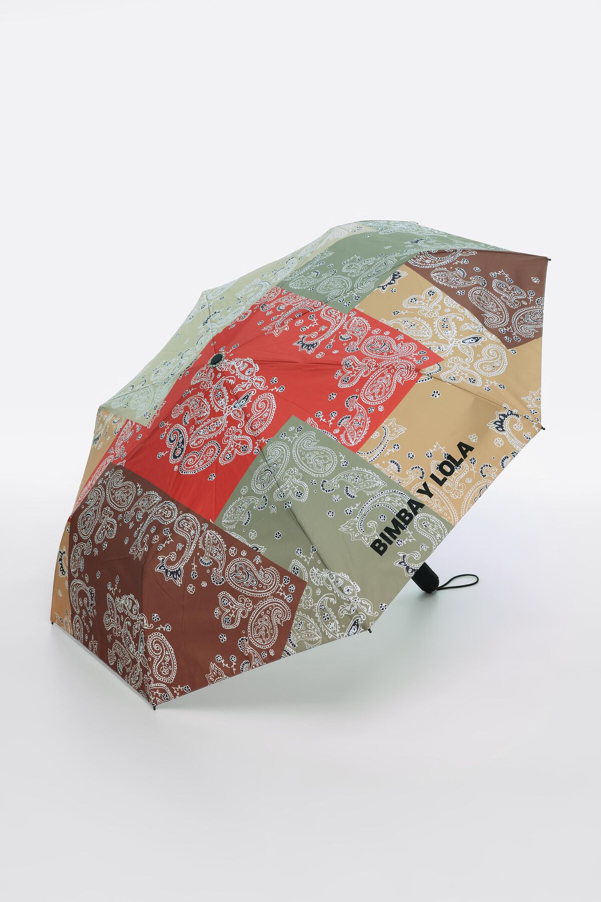 Paisley patchwork print umbrella