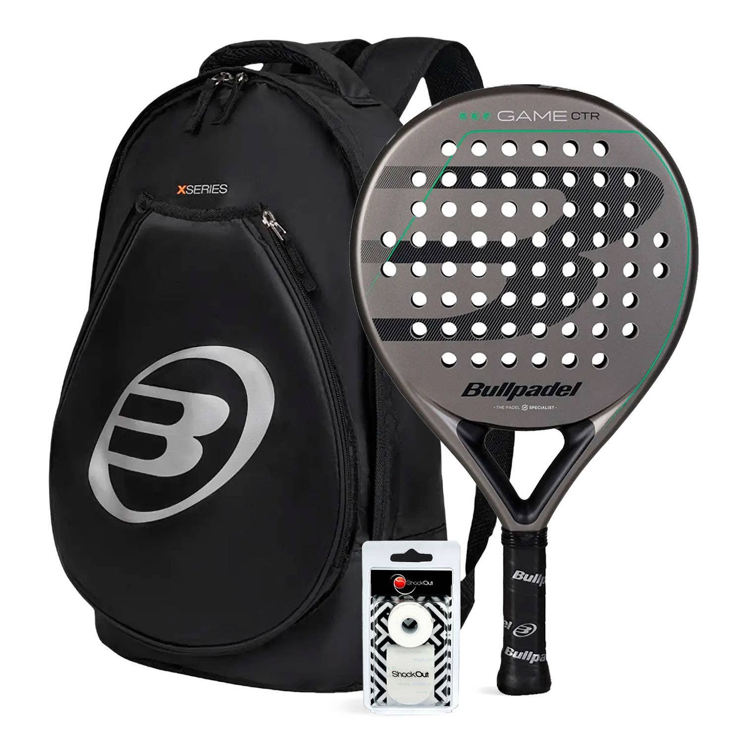 PACK BULLPADEL GAME CTR GRAY BAG TOUR BLACK