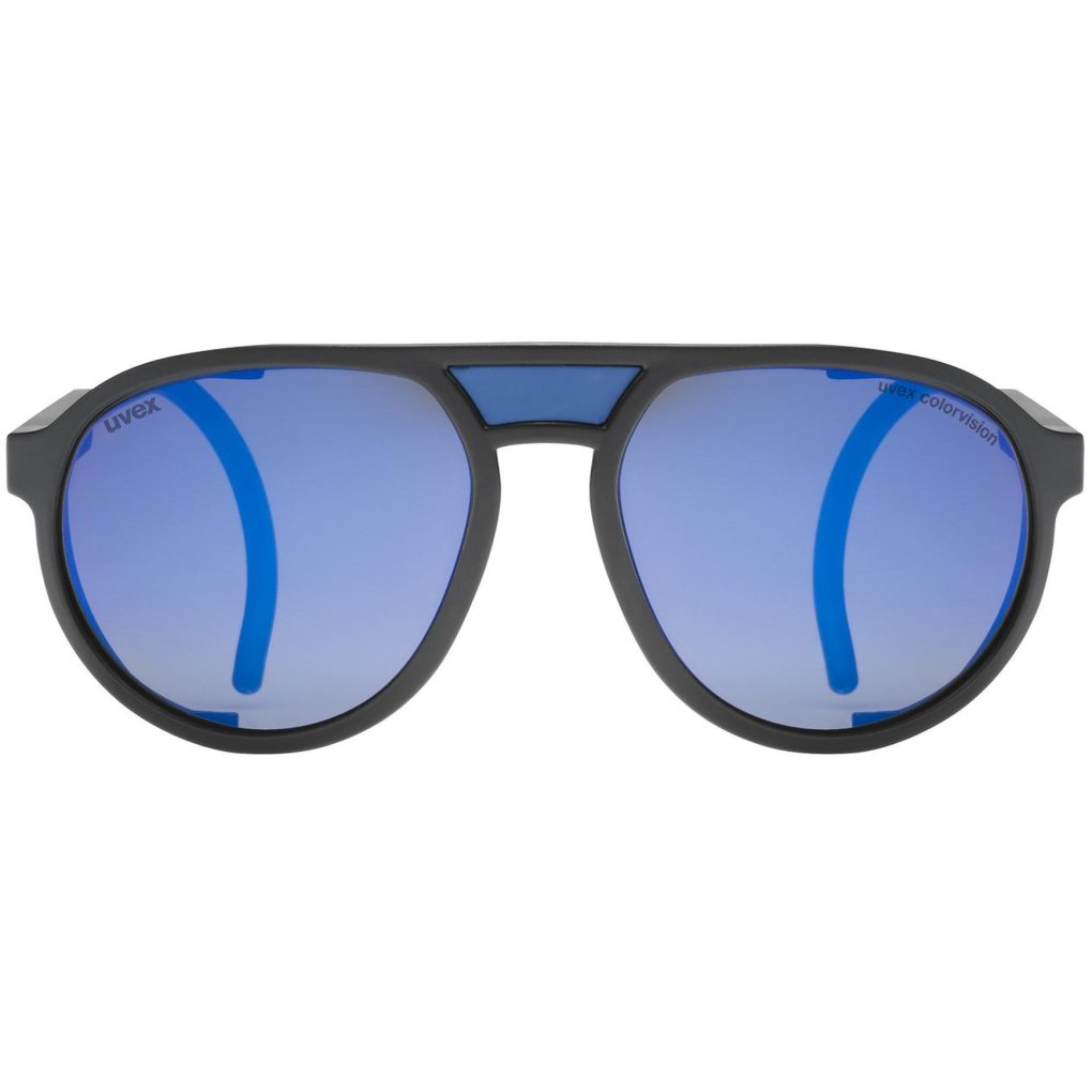 Uvex mtn classic CV Glasses - black matt/colorvision mirror blue