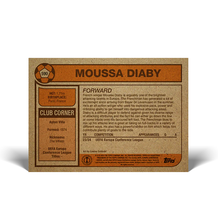 Topps UK - UCC Living Set Card #590 - Moussa Diaby