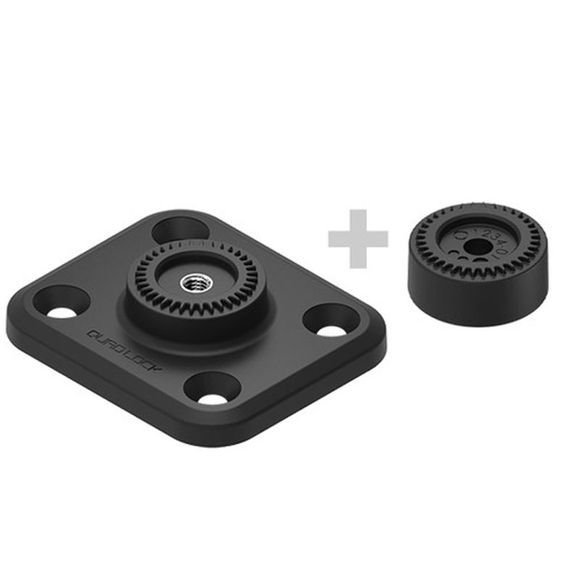 Quad Lock Smartphone Holder QLP-360-F4H Flat Rectangle (4 Holes) Universal - BlackRef: QDL0106 / 1118124