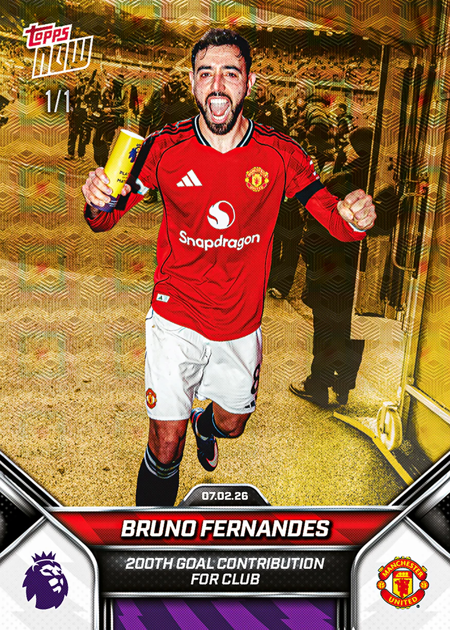 Bruno Fernandes - 2025-26 Premier League Topps NOW® - Card 132 - PR: 1393
