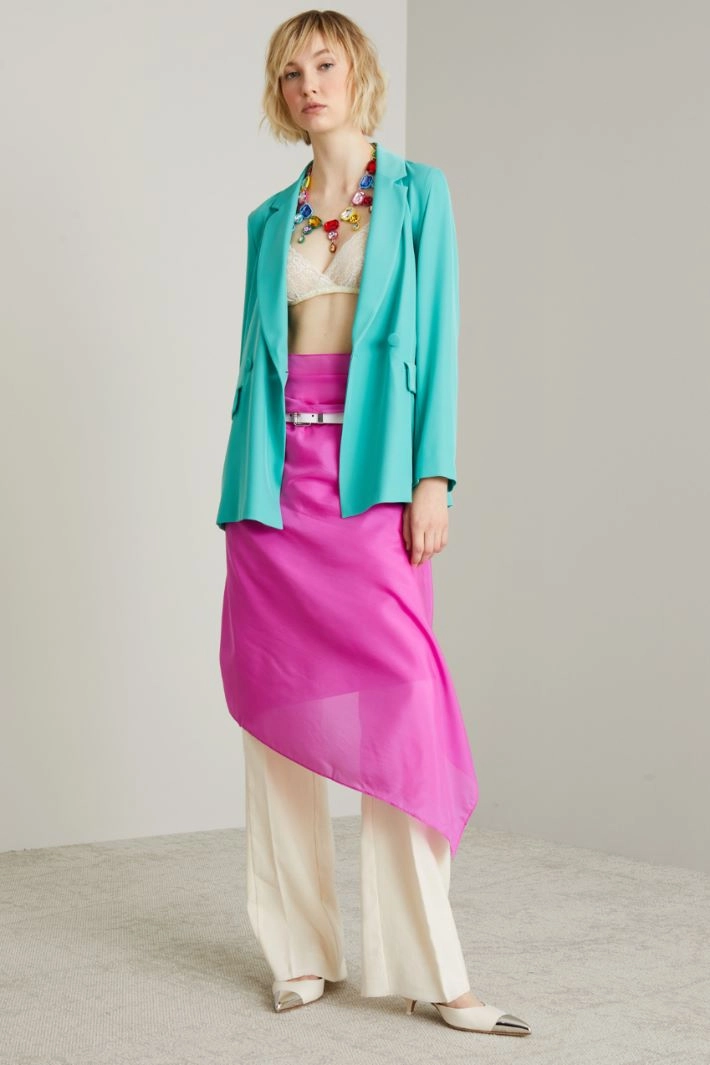 Silk stole - FUCHSIA