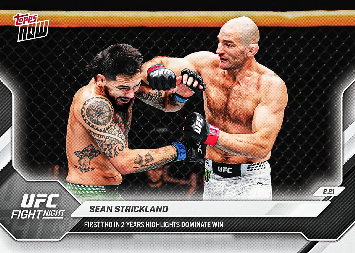 Sean Strickland - 2026 UFC Topps NOW® - Card 7