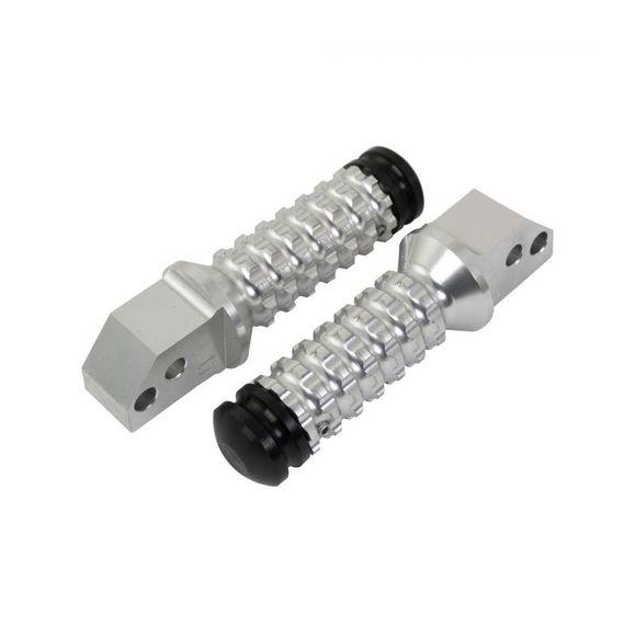 Bike It Ally Rear Universal Footpegs - GreyRef: BIK0620 / FPGHR11SL
