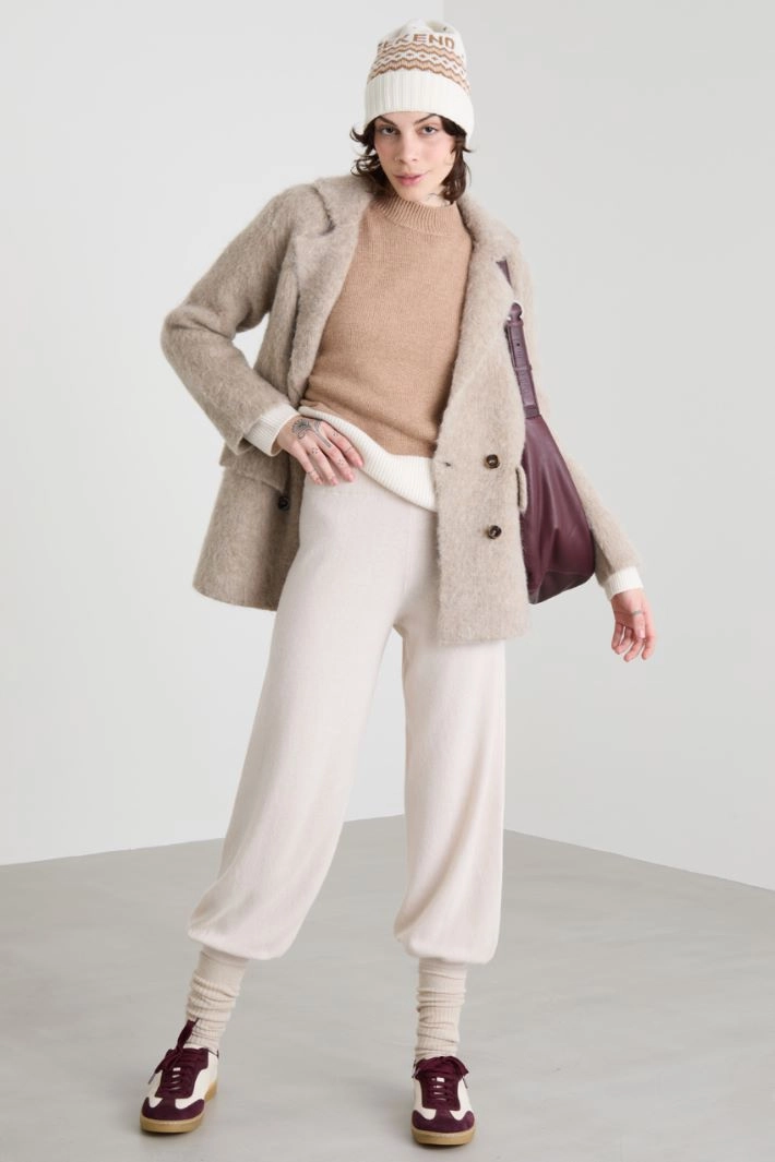Knitted trousers - IVORY