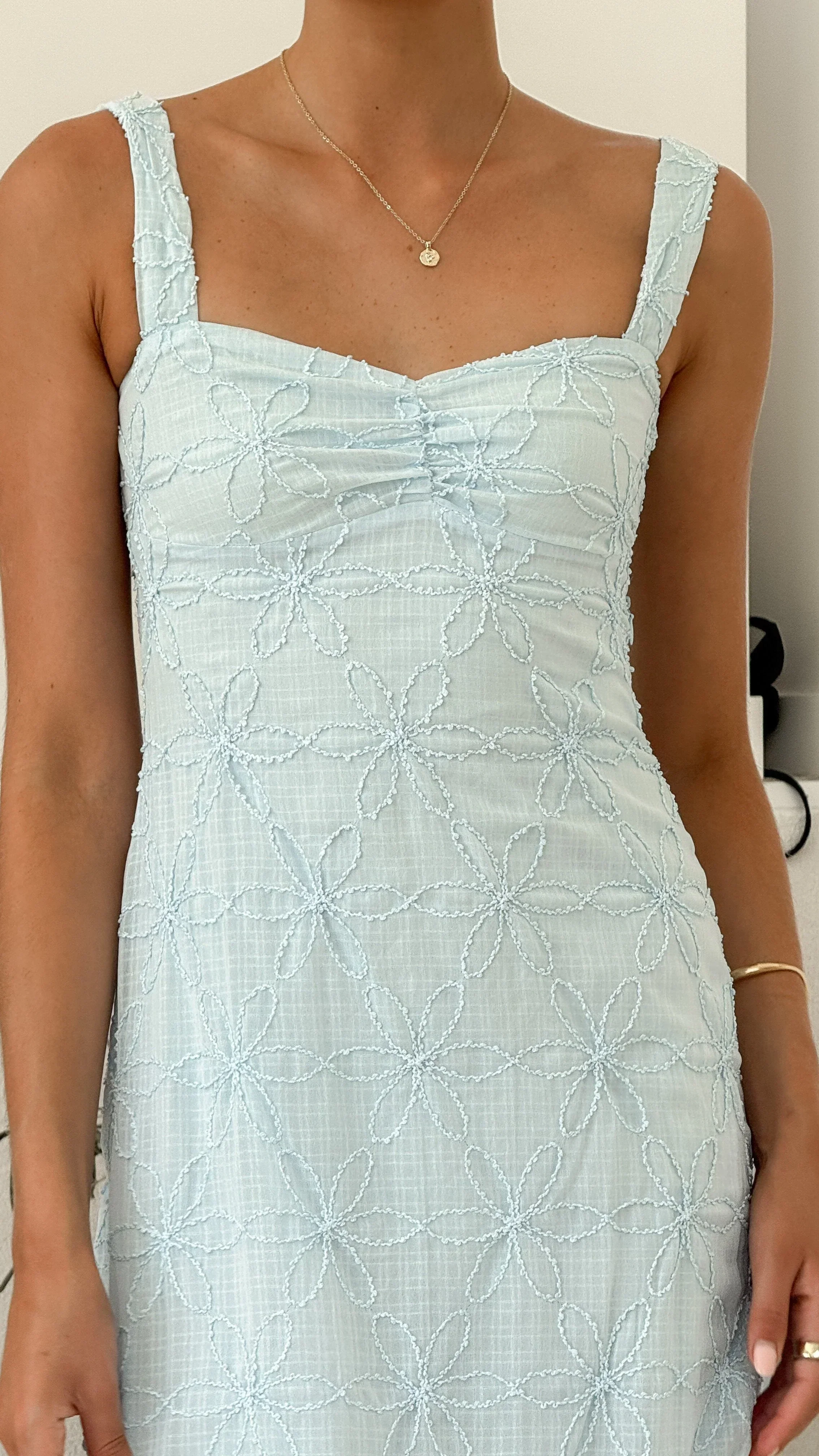 Gianna Maxi Dress - Blue Lace
