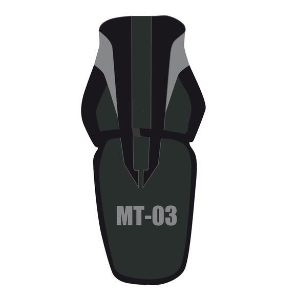 Bagster seat cover black/matt black/steel/steel lettersYAMAHA 660 MT-03 (RM02) - 2008Ref: 2171F