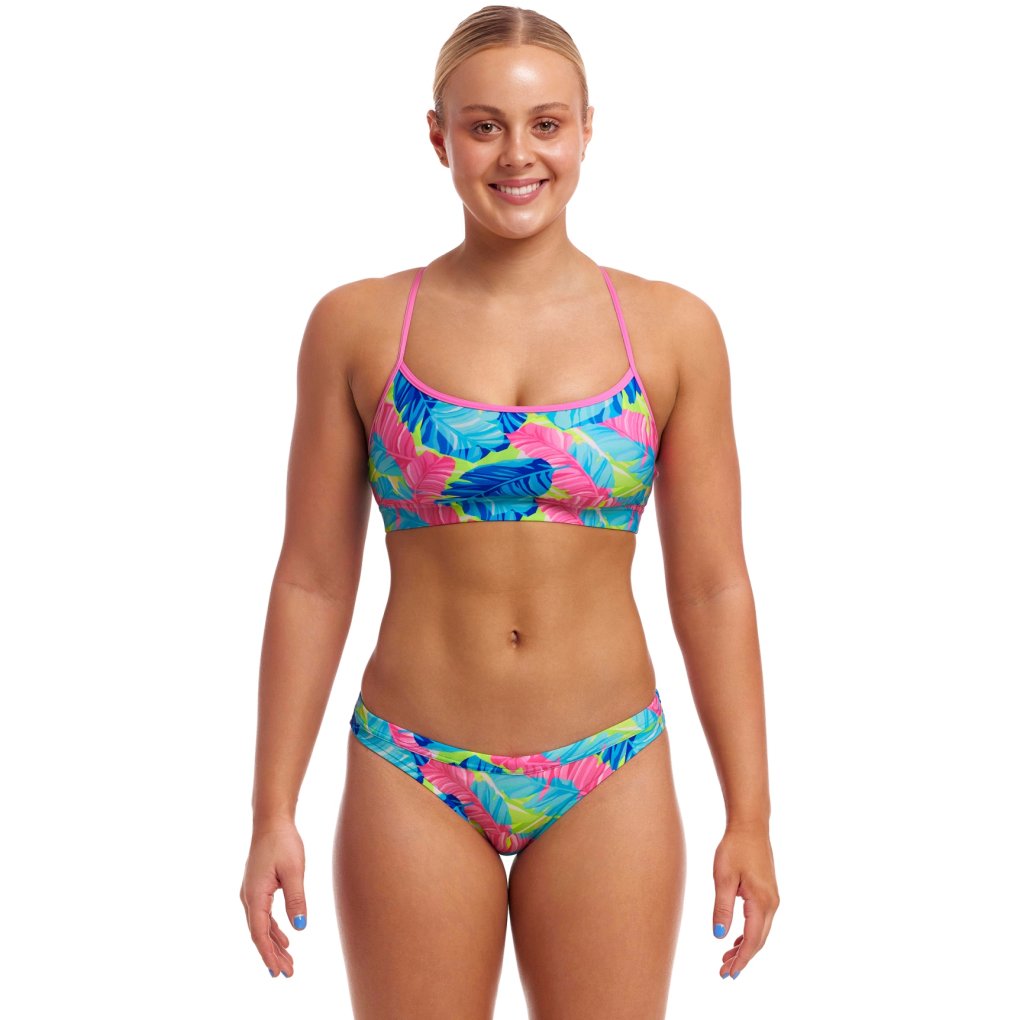 Funkita Swim Crop Eco Bikini Top Women - I'm Leaving