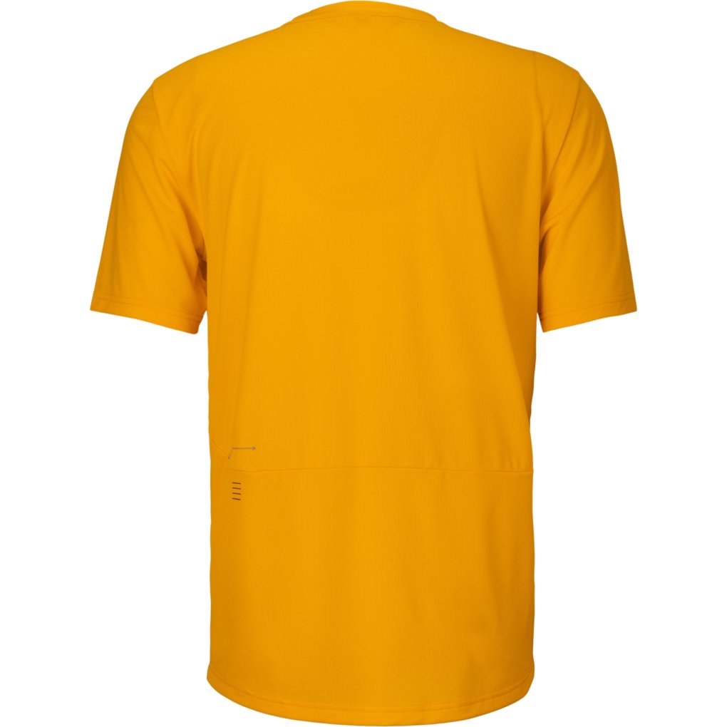 SCOTT Vertic Zip Short Sleeve Tee Men - gleam orange