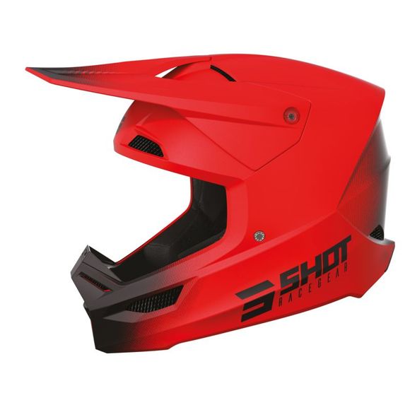 Casque cross Shot RACE - DRAW 2024 - Noir / RougeRef : SO2405-C664