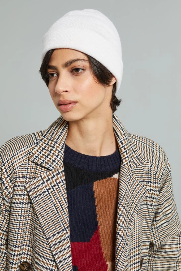 Cashmere cap - WHITE