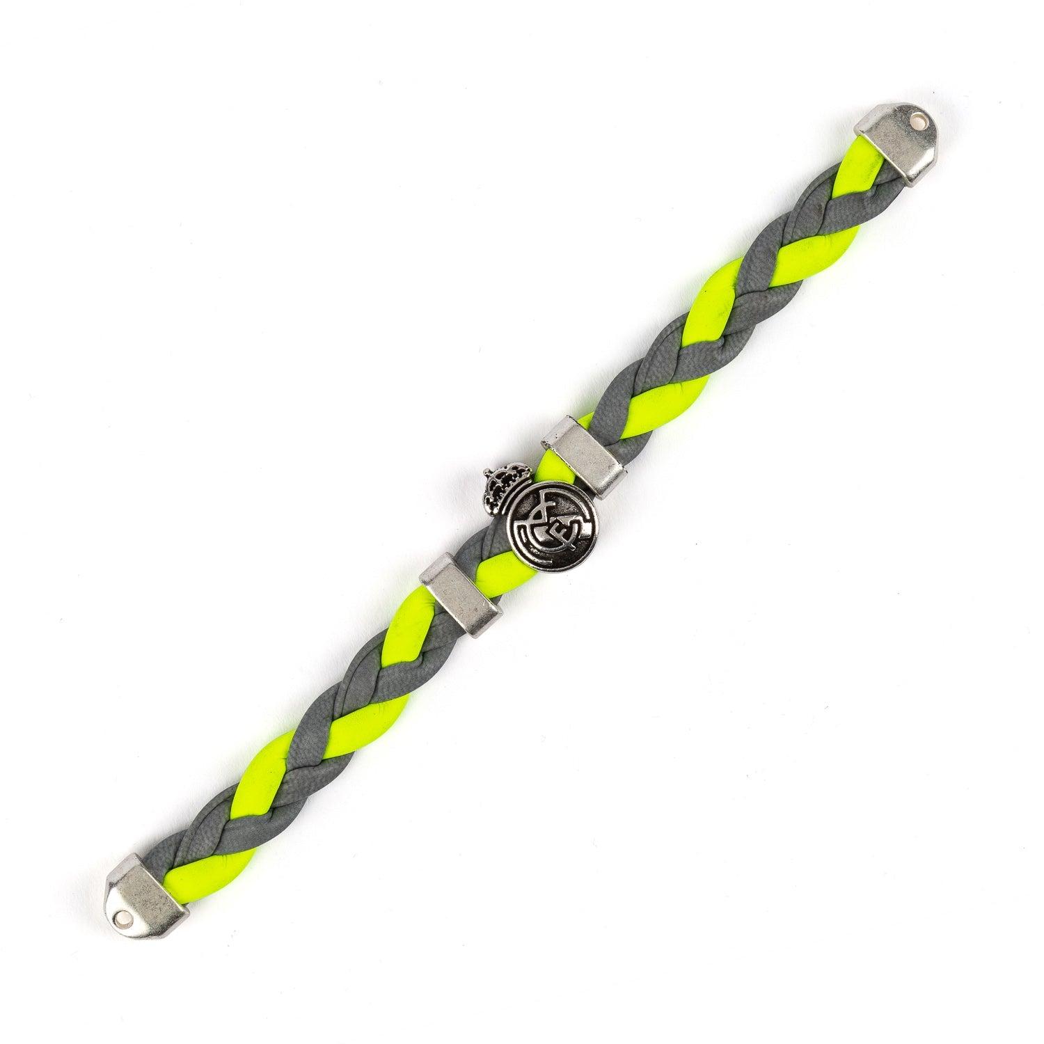 Real Madrid Braided Bracelet Green/Grey