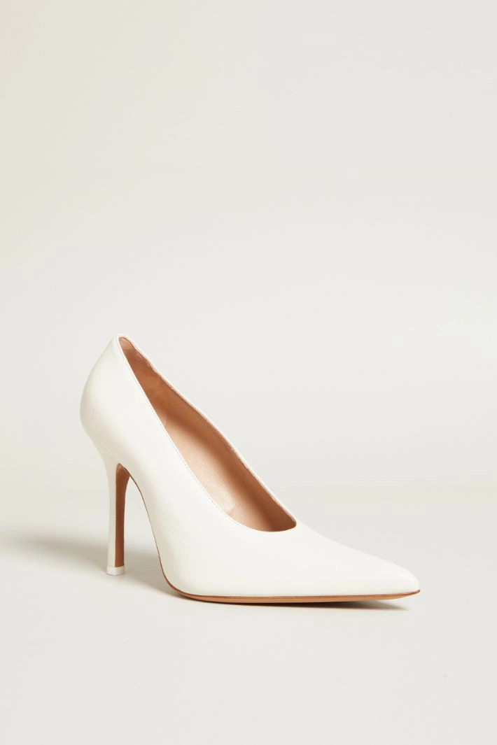 Suede pumps - WHITE