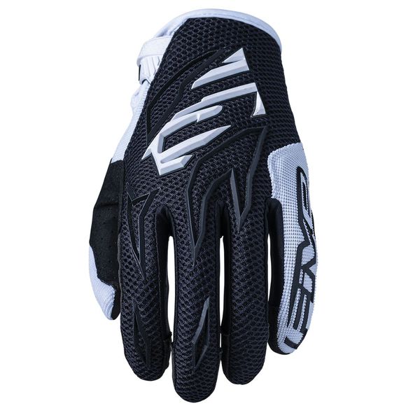 Five MXF3 CHILDREN'S BLACK/WHITE cross gloves - Black / WhiteRef: FV0345