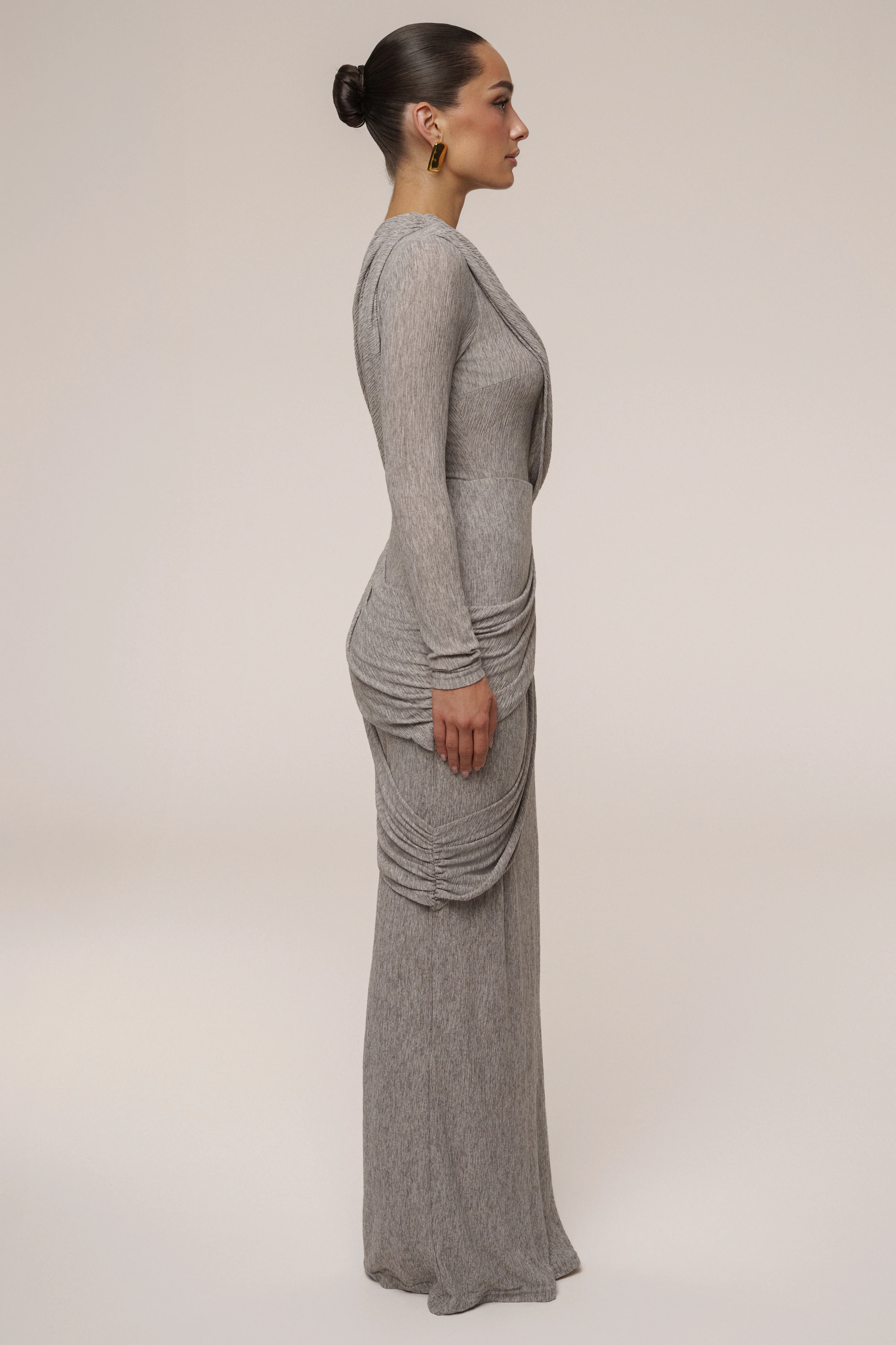 Grey Paradise Hills Maxi Skirt