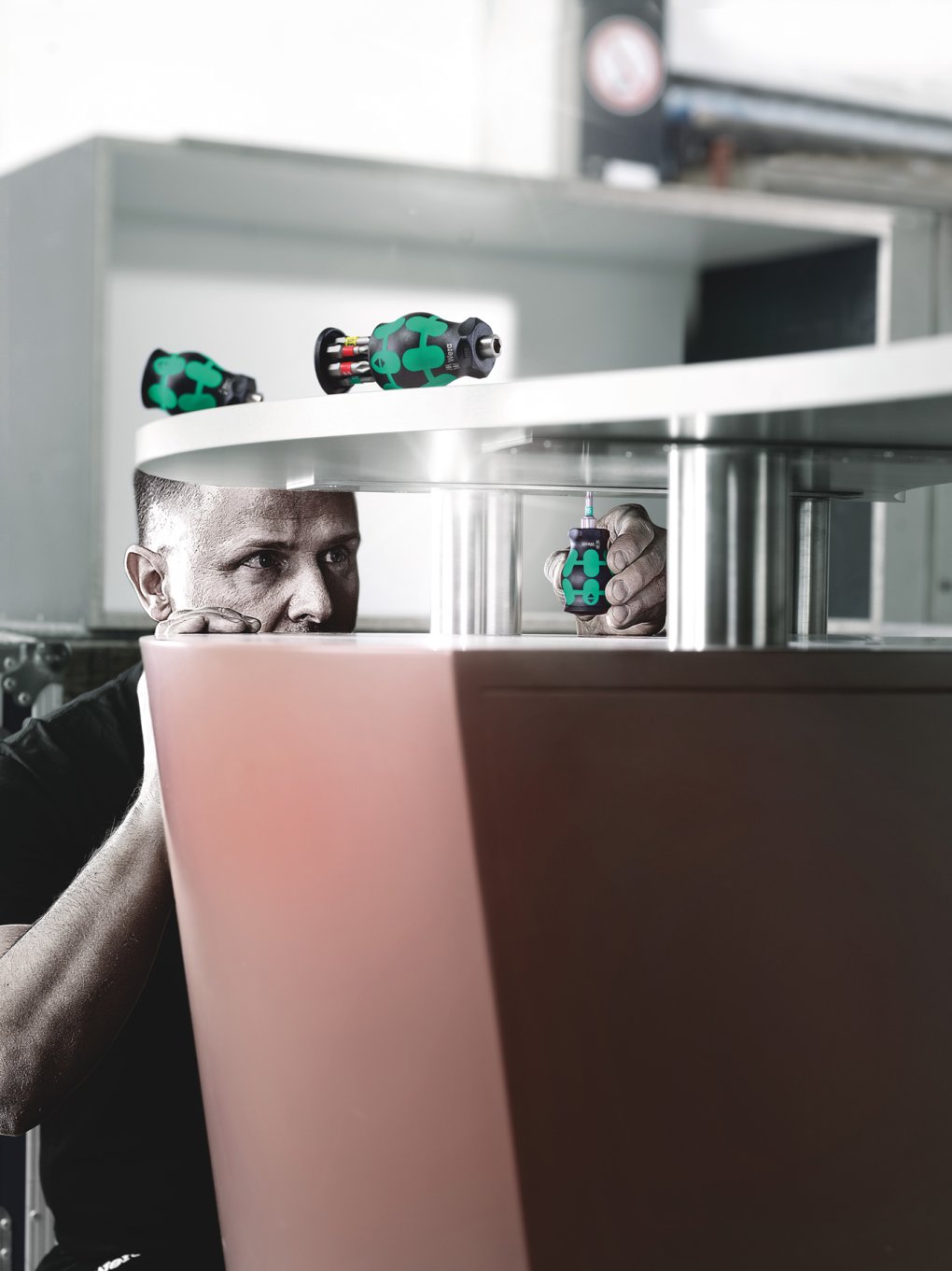 Wera Kraftform Kompakt Stubby Magazine 3 - Bit-Handholder with 6 Bits