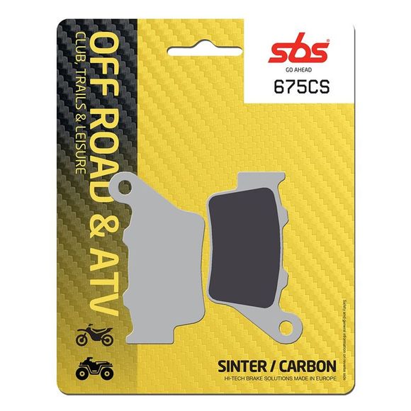 SBS 675CS Organic Rear Brake PadsRef: 675CS / 675110