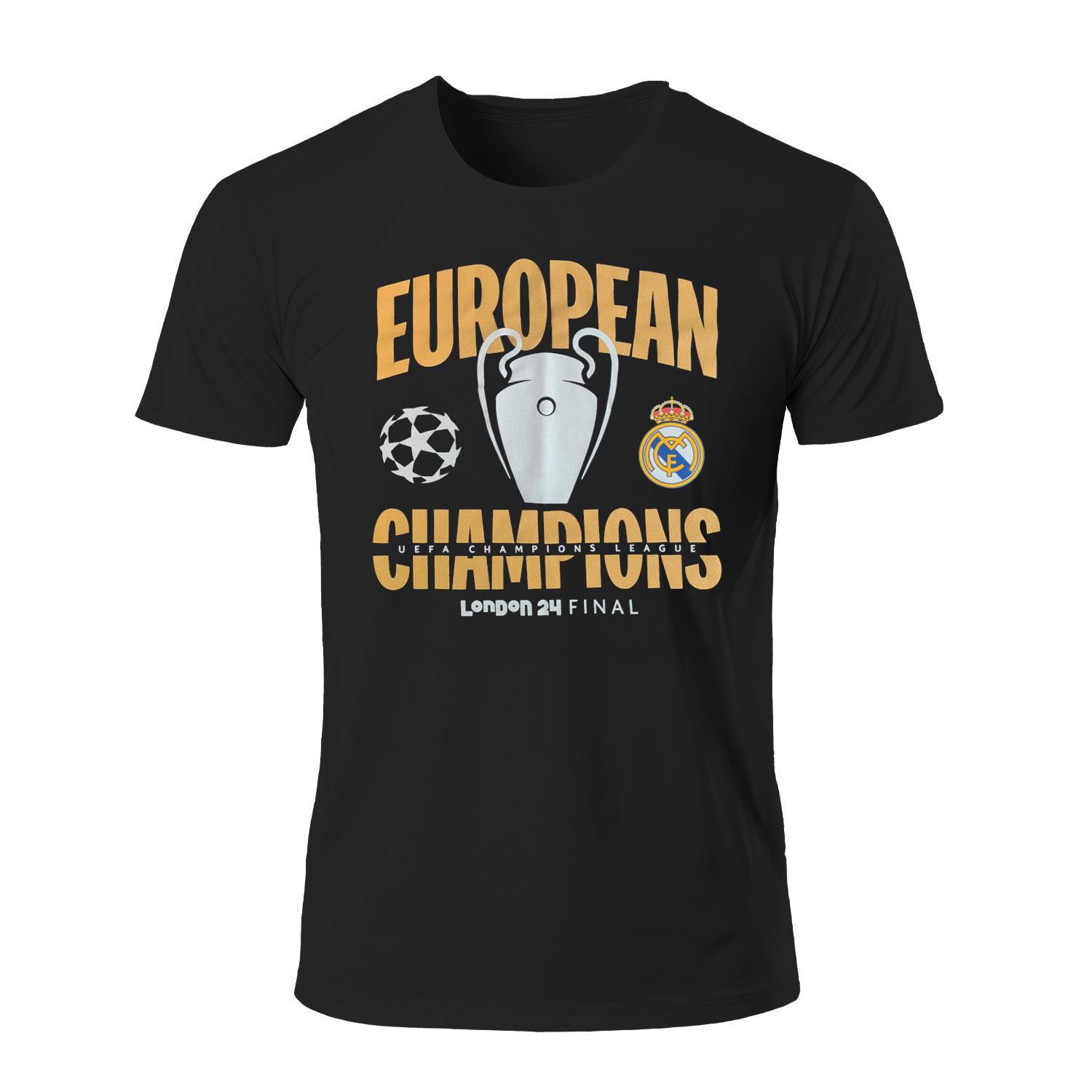 Mens UCL Champions 15 T-Shirt Black