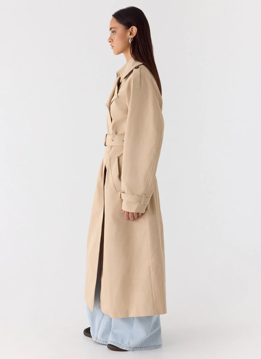 Jackie Trench Coat - Tan