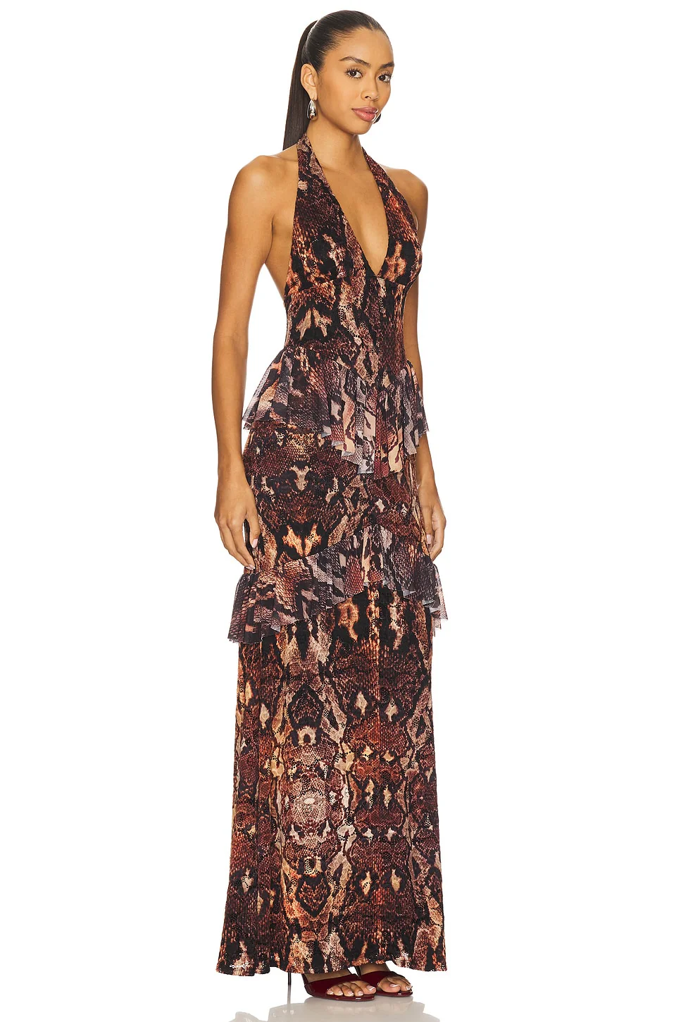 Athens Crochet Lace Maxi Dress