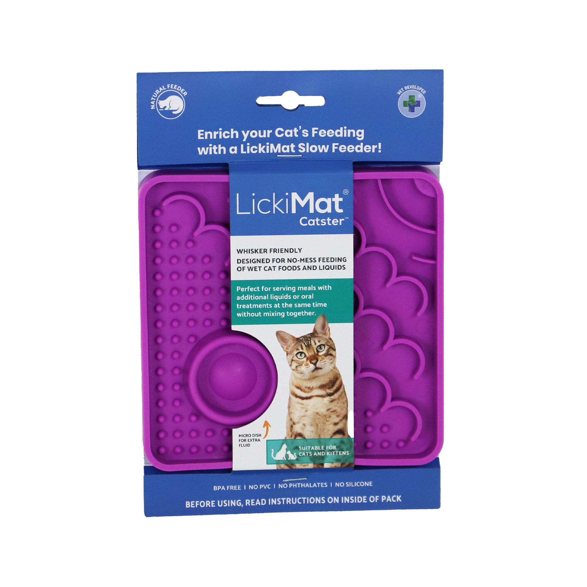 LickiMat Catster - Purple