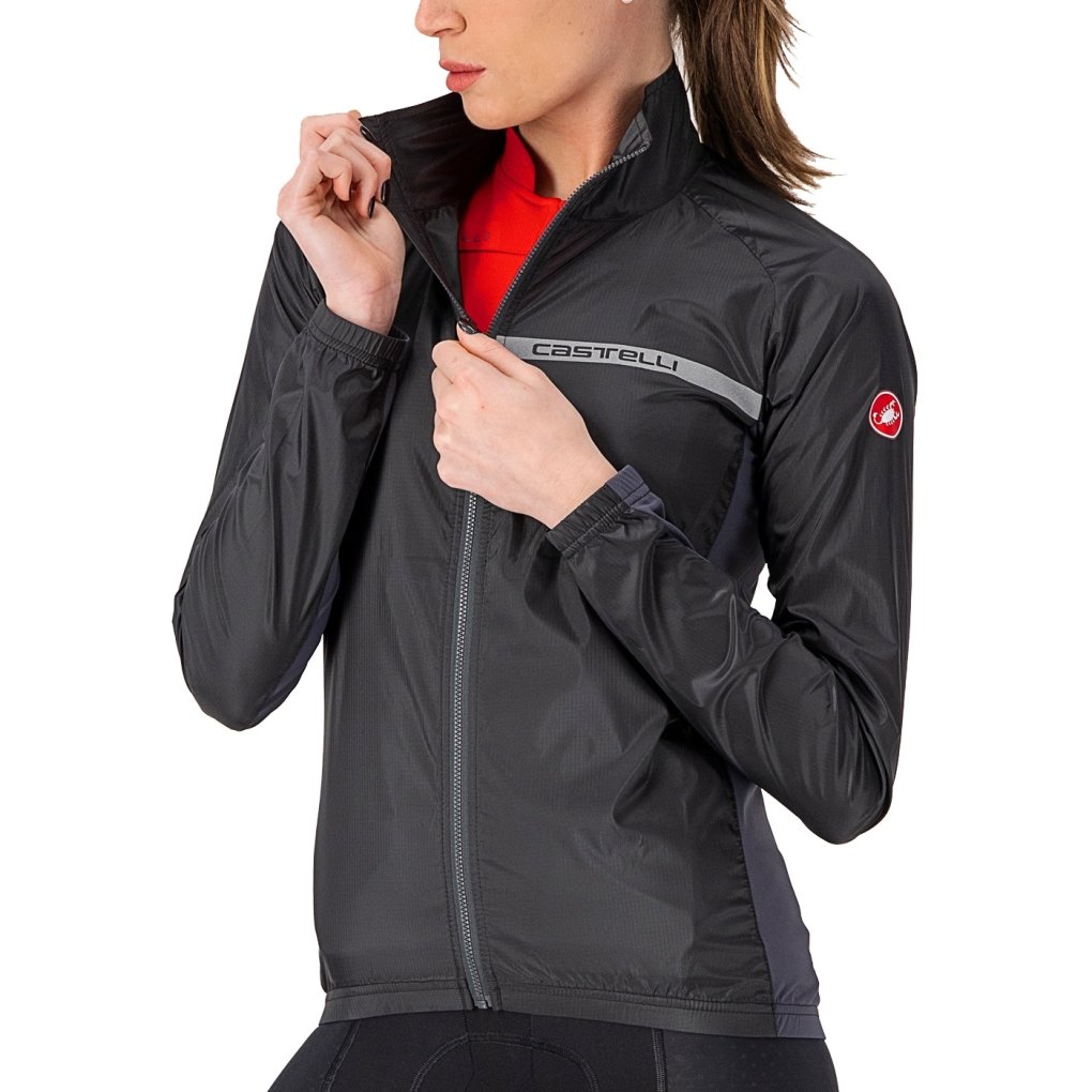 Castelli Squadra Stretch Jacket Women - light black/dark grey