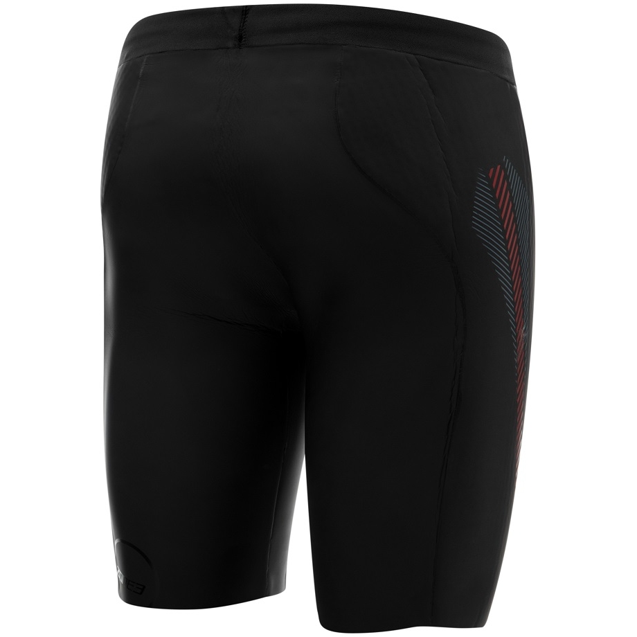 Zone3 Neoprene 'Premium' Aerodome Elite 5/3mm Buoyancy Shorts Men - black/red