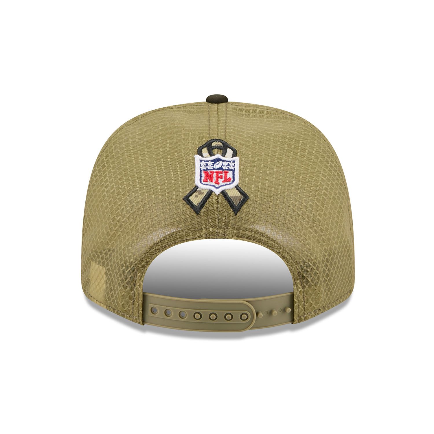 Cincinnati Bengals 2025 NFL Salute to Service 9SEVENTY Trucker Snapback Cap Olive