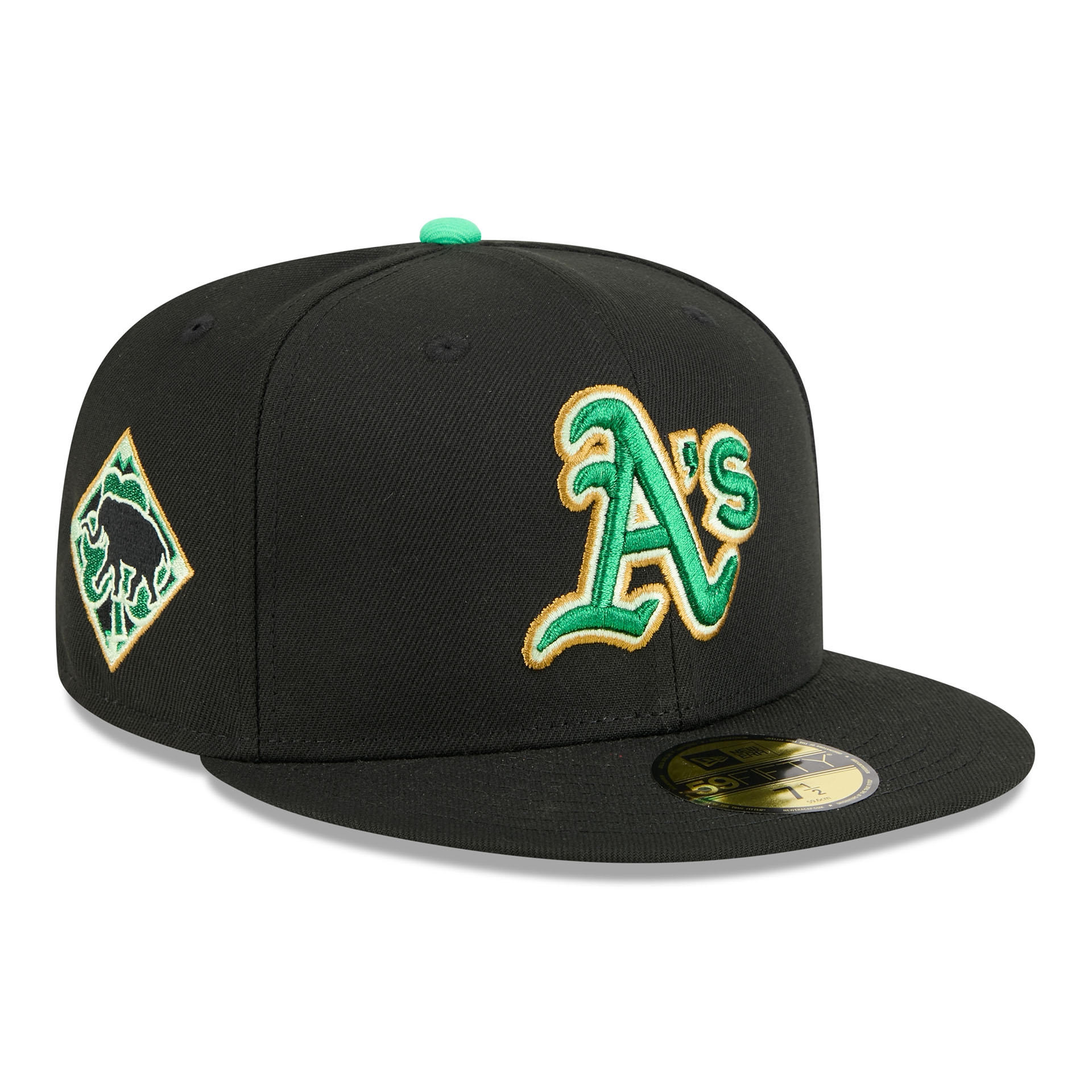 Athletics 2026 St. Patrick's Day MLB Authentic 59FIFTY Cap Black