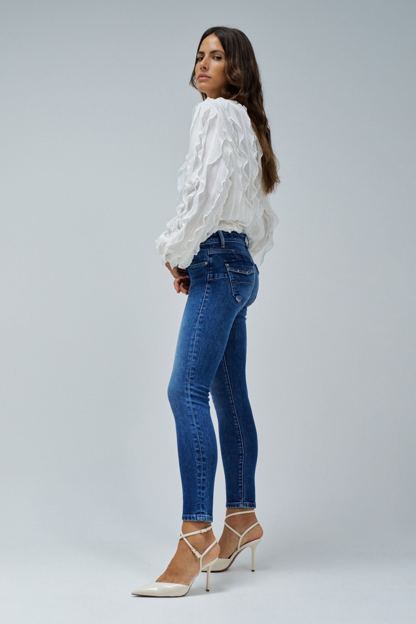 WONDER PUSH UP CROPPED SKINNY JEANS