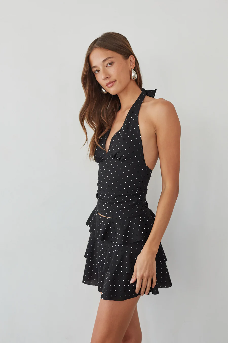 Gracie Polka Dot Halter Top