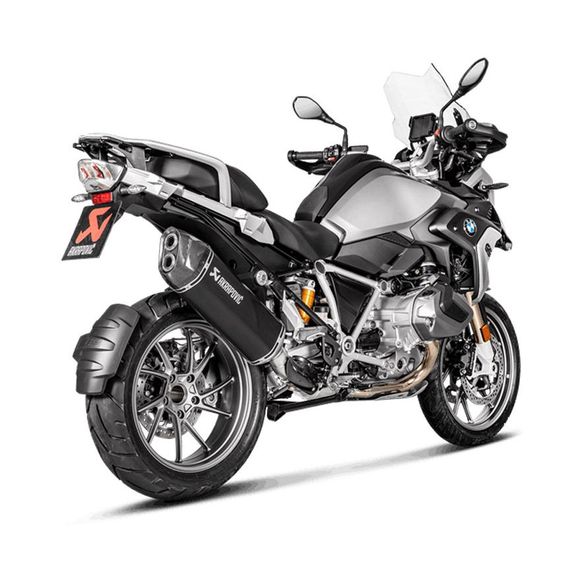 Silencieux Akrapovic BLACK Titane embout de carboneRef : S-B12SO23-HAATBL / 18113702