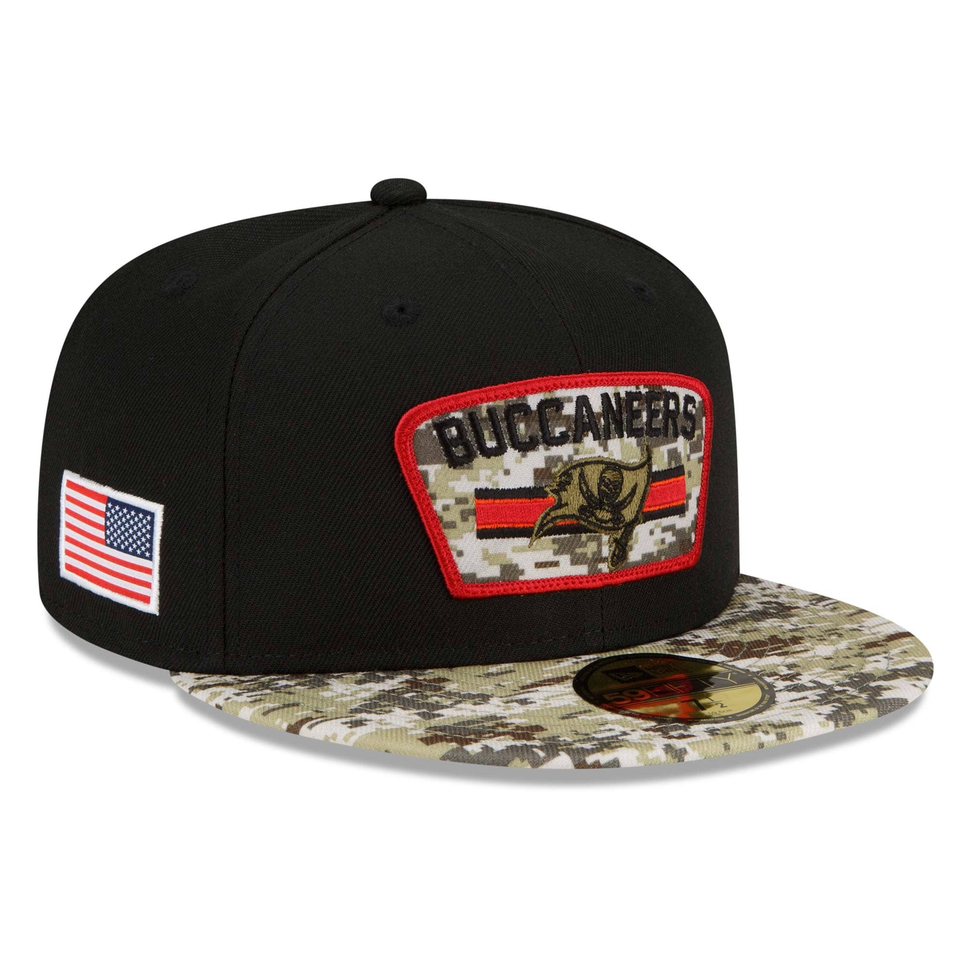 Tampa Bay Buccaneers 2021 NFL On-Field Salute to Service New Era 59FIFTY Fitted Cap