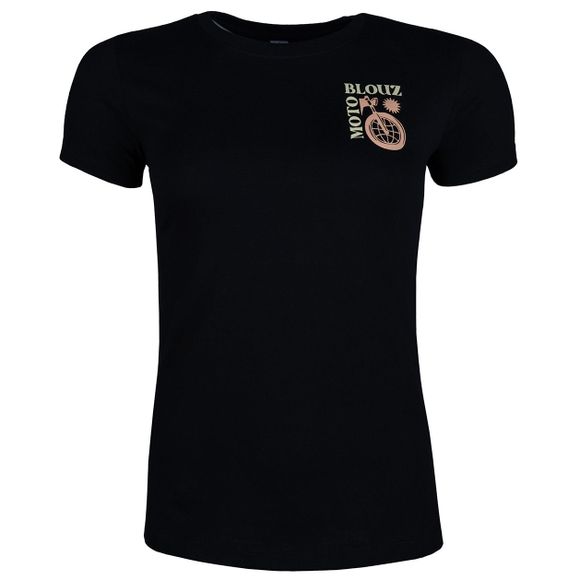 T-Shirt Motoblouz X MOTODHOMME - FEMME - 20ANS - NoirRef : MB0421
