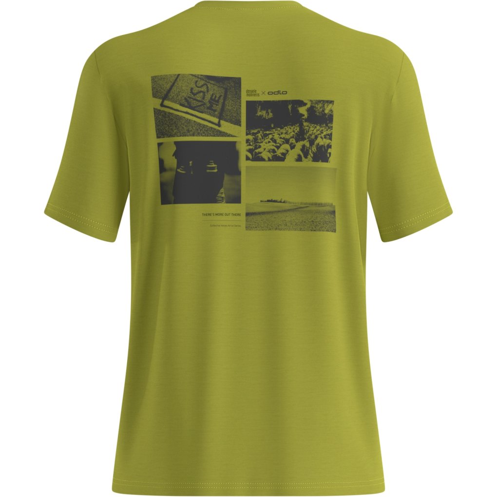 Odlo Ascent Merino 160 Collective Voices T-Shirt Men - guacamole
