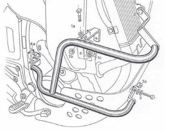 Hepco & Becker Crashbar engine guard - blackRef: Hbe03095A / 502104 00 01