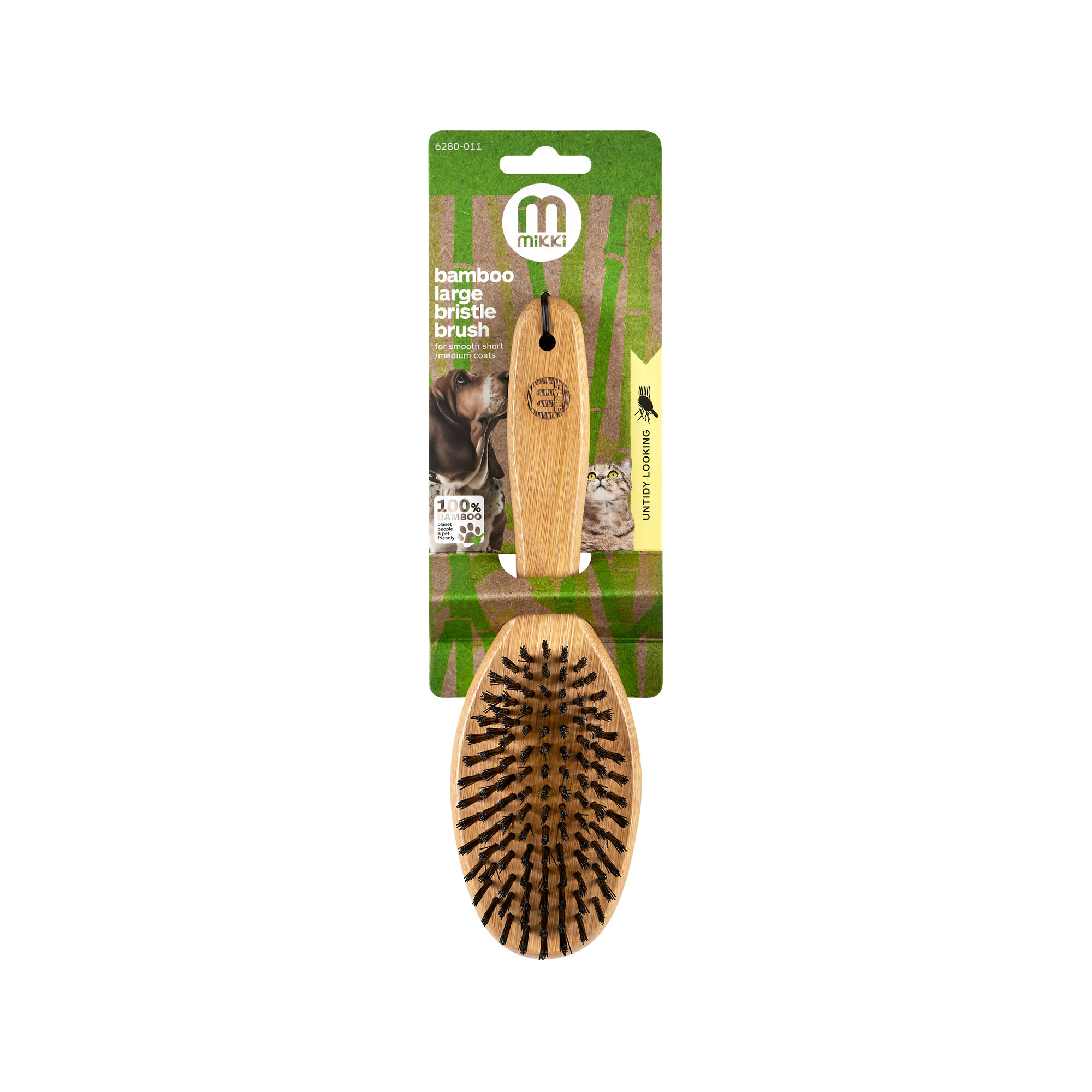 Mikki Bamboo Bristle Brush - Small