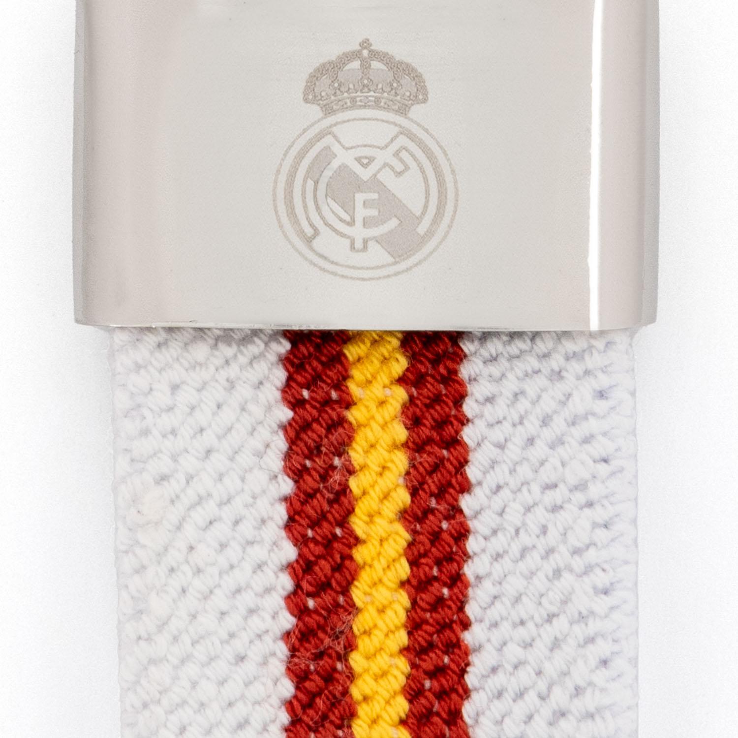Spanish Flag Keyring White Real Madrid