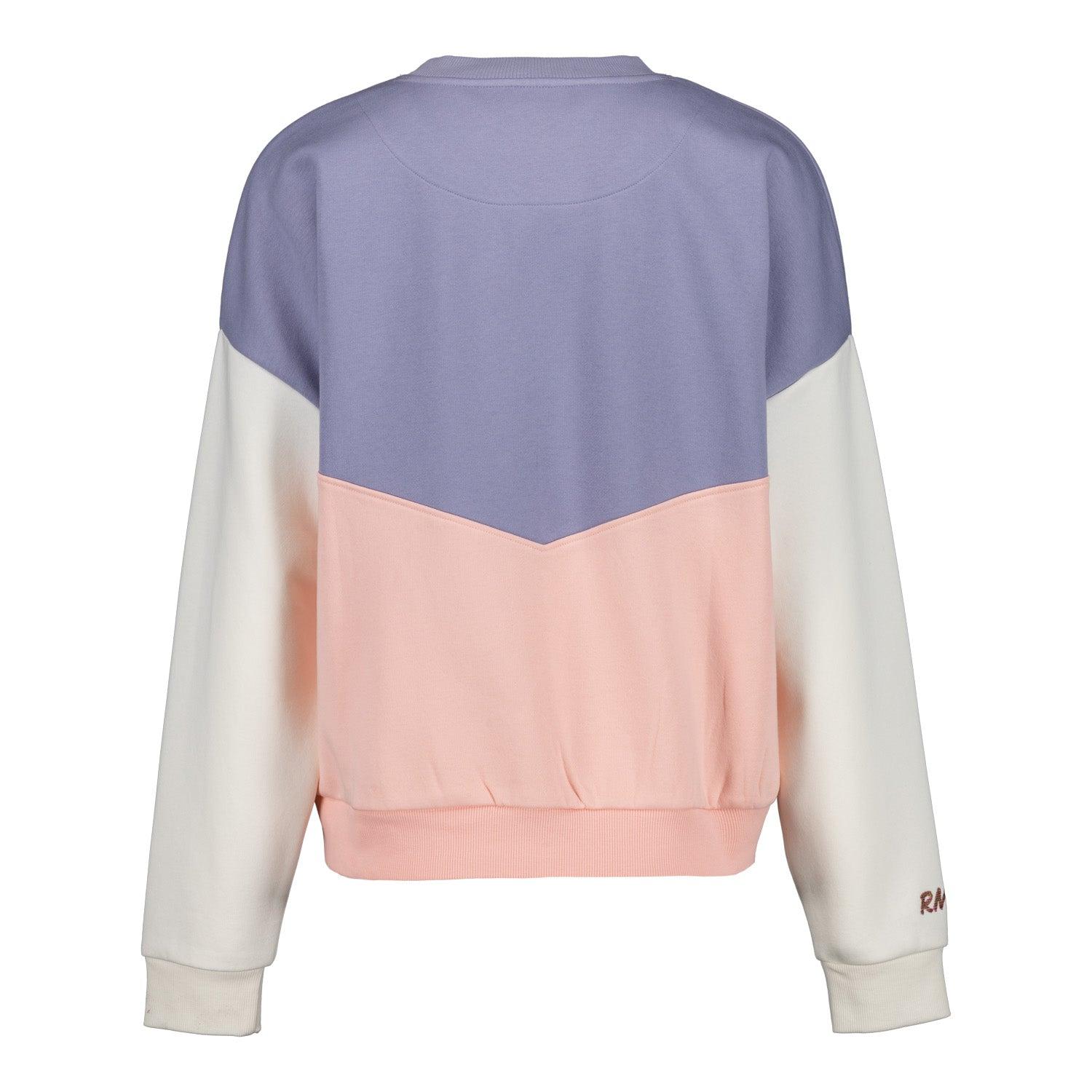 Womens Real Madrid Ladies Vintage Panel Crewneck Sweatshirt