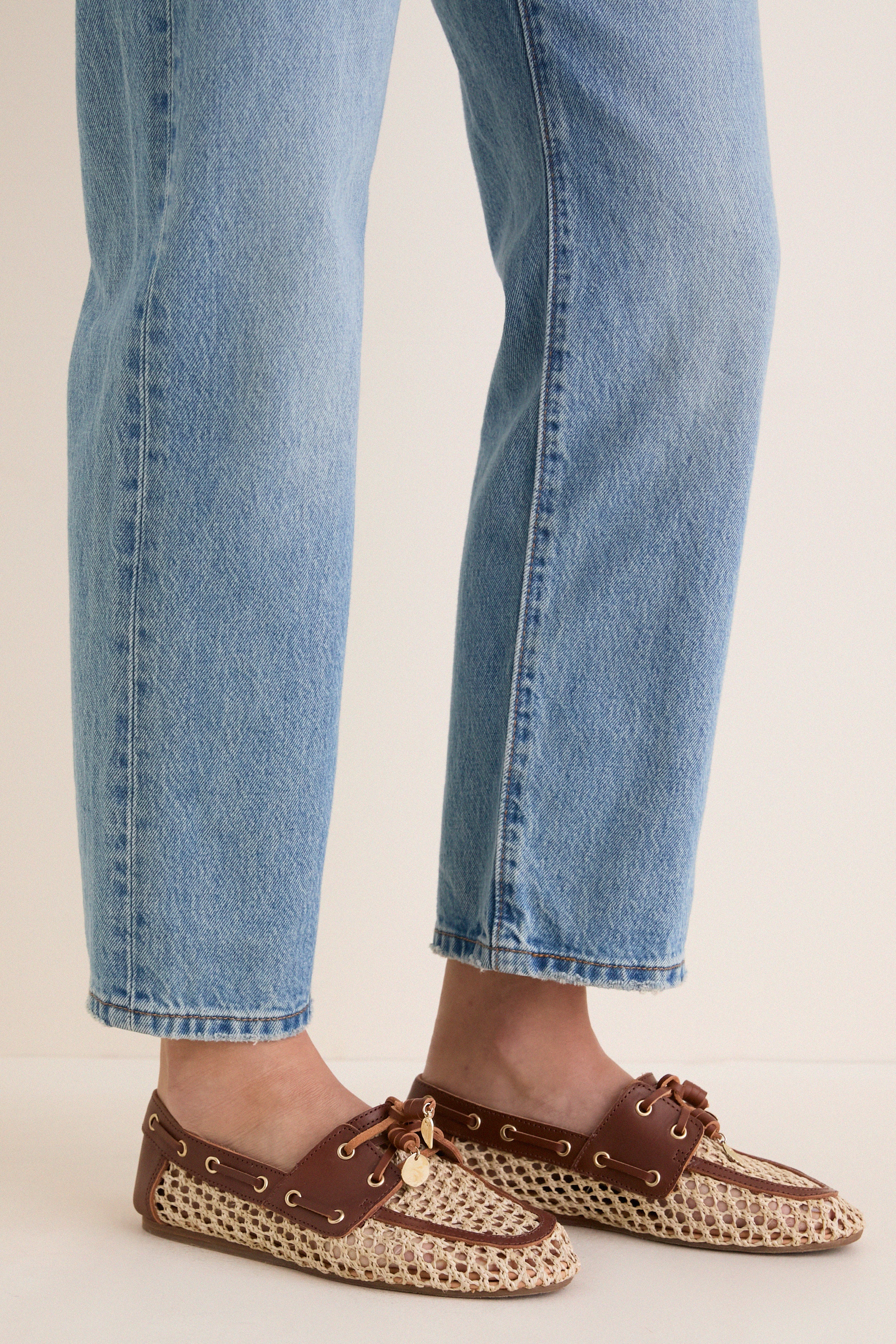 Natural Raffia Pliaria Boat Shoes