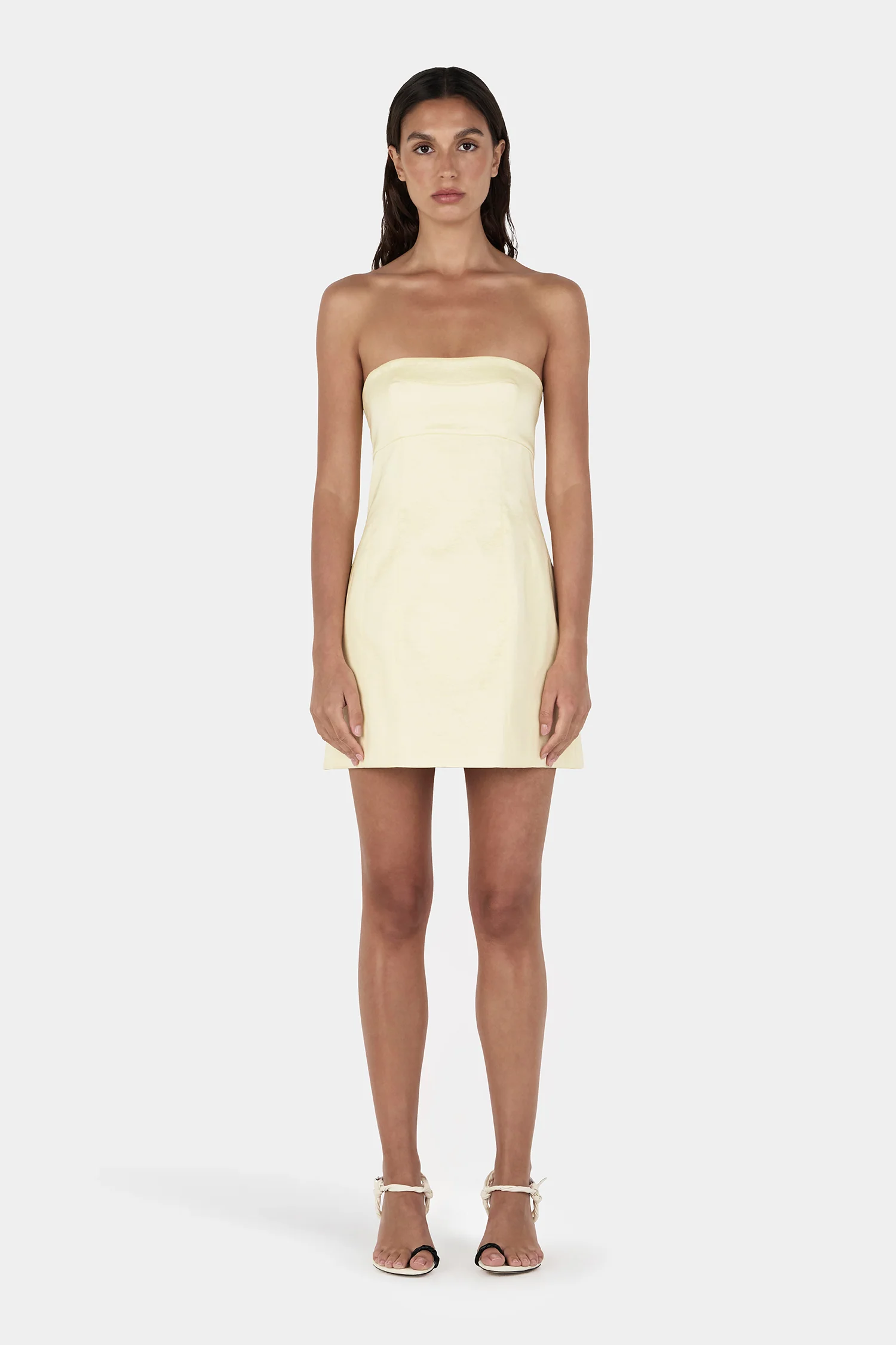 Maggie Taffeta Dress Butter
