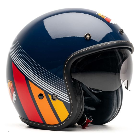 Casque jet Dexter ELEMENT ENJOY YOUR RIDE - BleuRef : DX0714