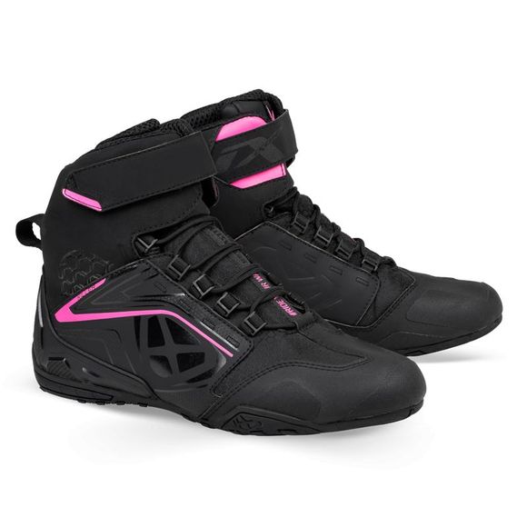 Baskets Moto Ixon KILLER WATERPROOF LADY - Noir / RoseRef : IX1697-C42786