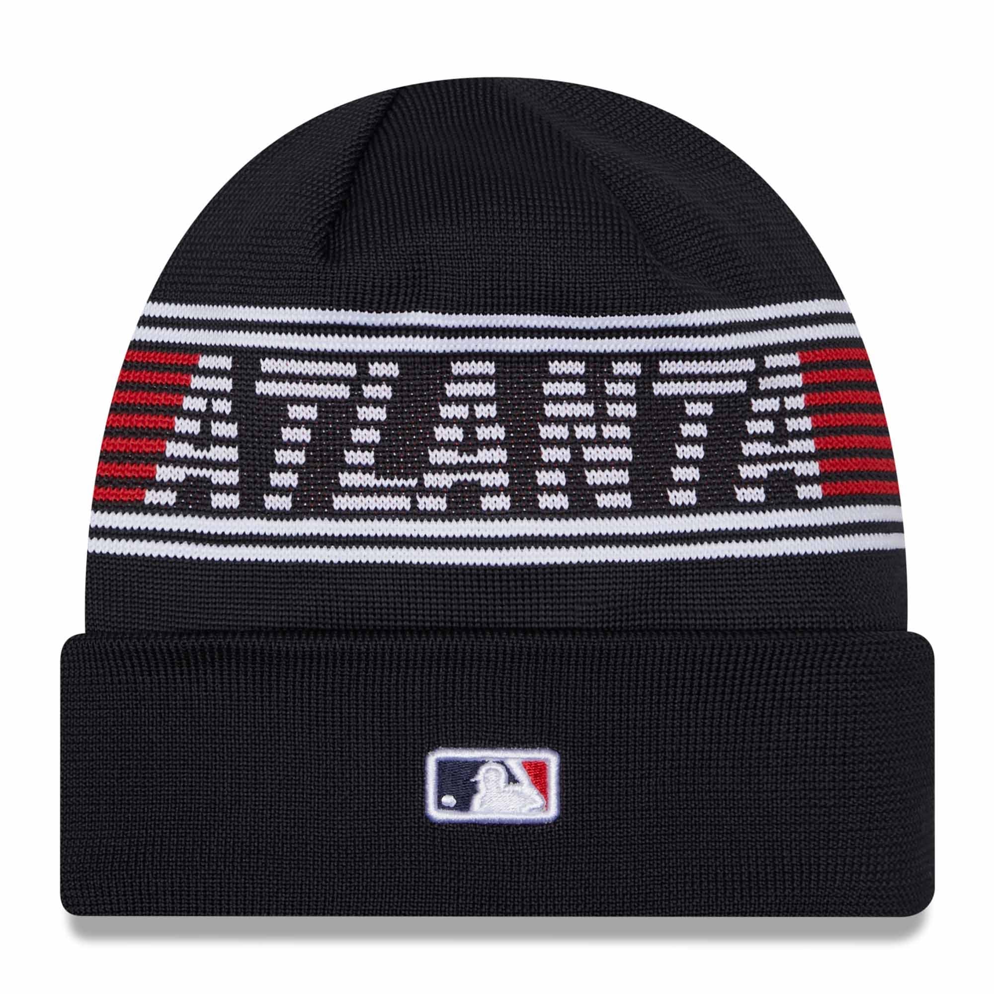 Atlanta Braves Authentic 2024 MLB Clubhouse New Era Beanie Knit