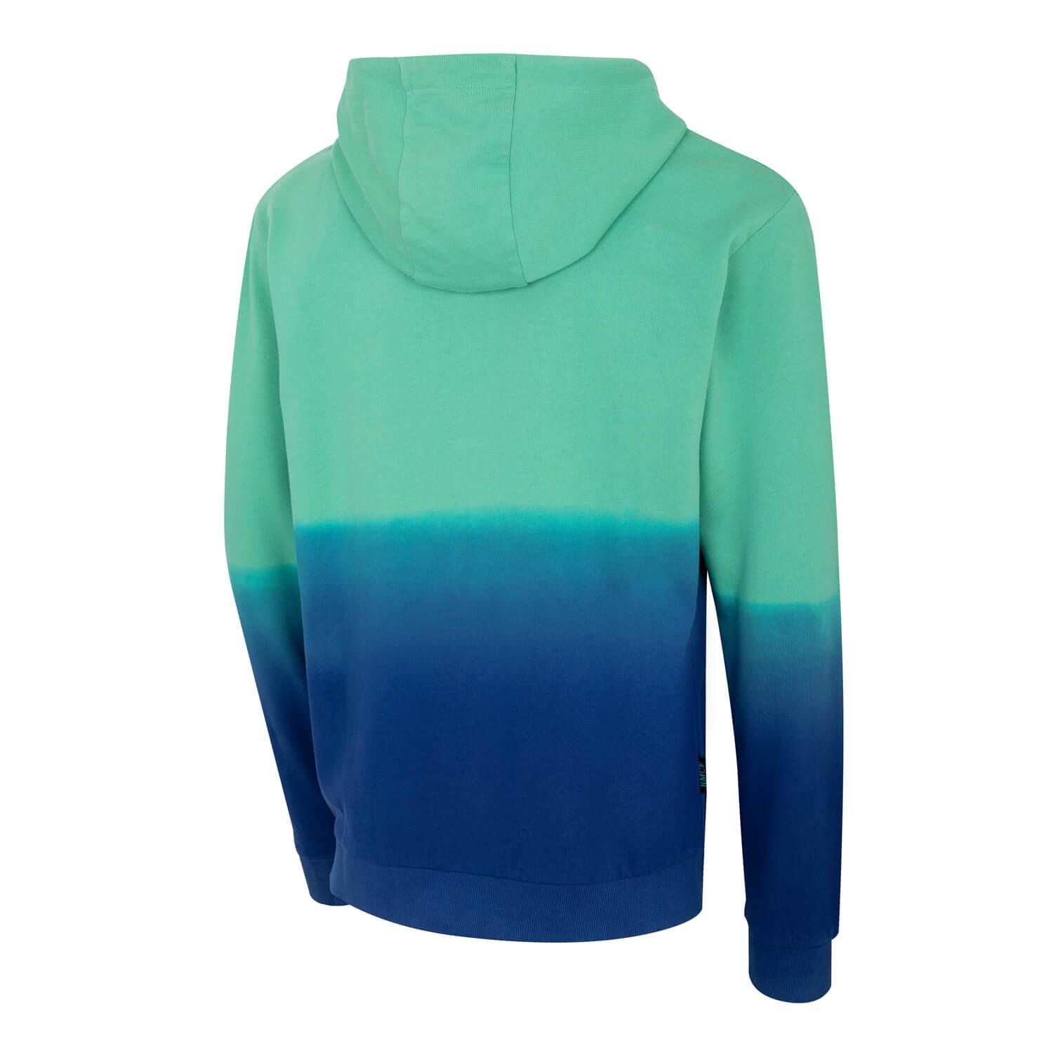 Sunset Festival Mens Dip Dye Zip Hoodie Blue