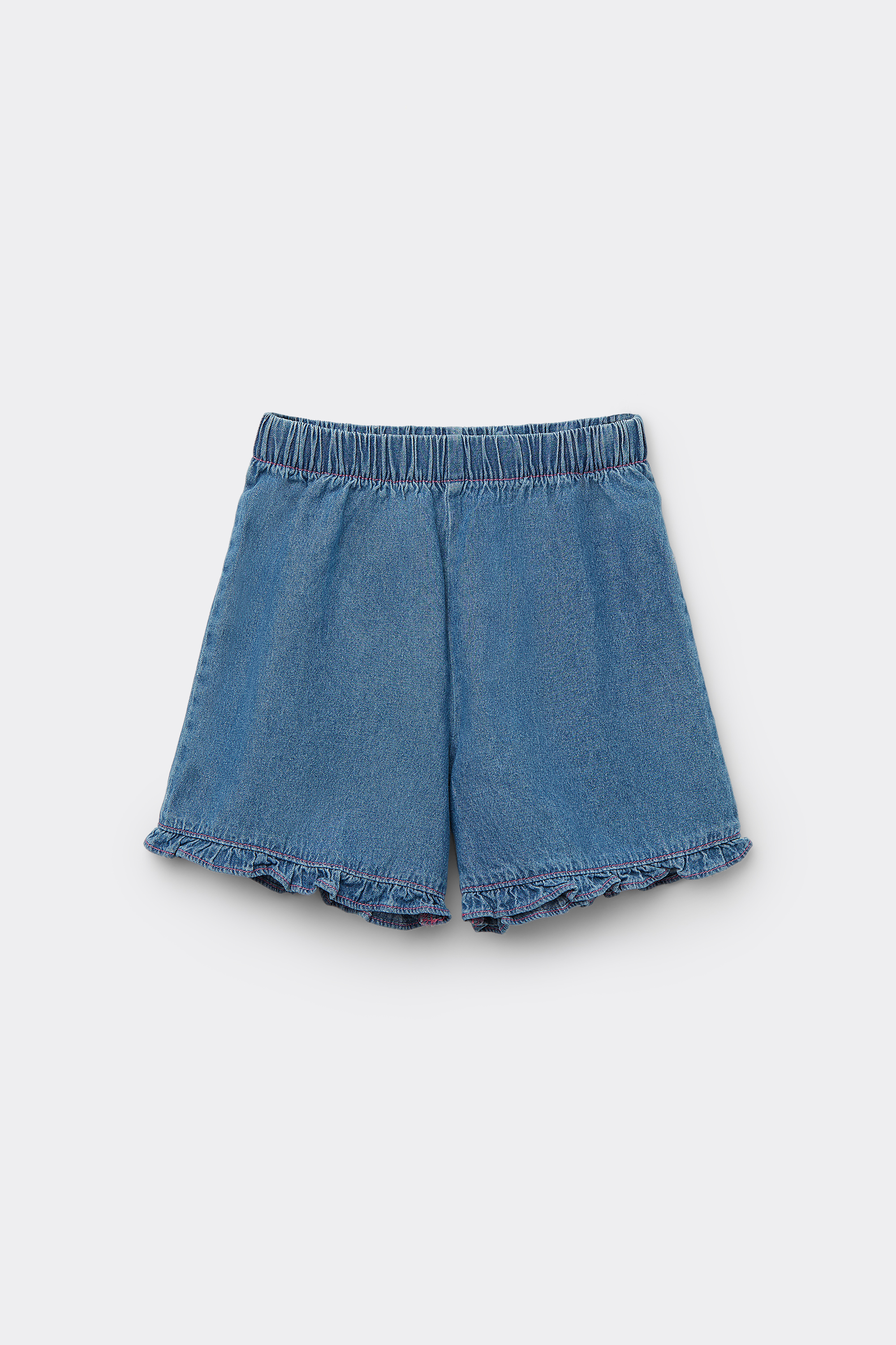 Girls’ Denim Shorts with Ruching