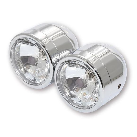 Brazoline DOUBLE CHROME Universal headlight - GrayRef: 6044